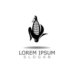 Corn Logo design, theme,farming template nature illustration