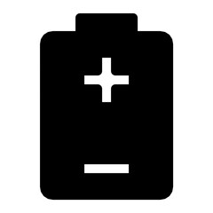 Fototapeta premium Mobile Battery Flat Vector Icon