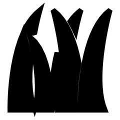 Grass Shrub Flat Vector Icon