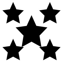 Obraz premium Stars Flat Vector Icon
