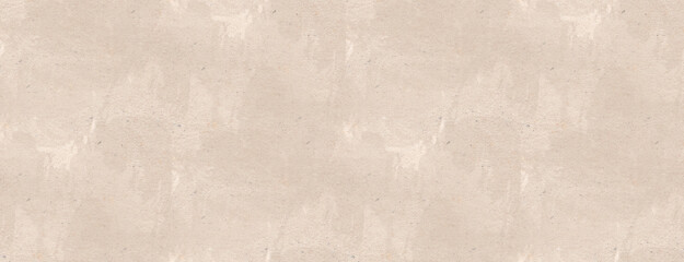 Watercolor stains pattern in beige tones. Panoramic background. Old paper texture. 