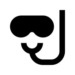 Snorkel Mask Vector Icon