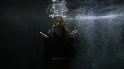 the ritual is mystical for the initiation of a war for a sacred battle. the ceremony takes place under water like in a fairy tale