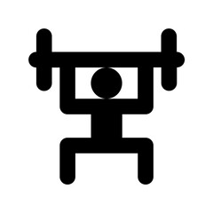 Weightlifter Vector Icon