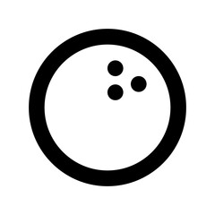 Bowling Ball Vector Icon