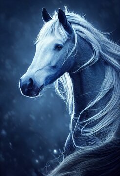 Vertical hyper-realistic illustration of a graceful fantasy white horse Stock Illustration | Adobe Stock Vertical hyper-realistic illustration of a graceful fantasy white horse Stock Illustration | Adobe Stock
