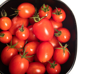 Fresh tomatoes isolated on the white