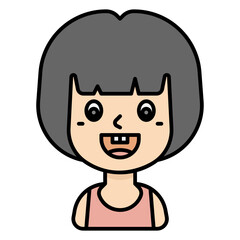 Obraz premium short hair kid