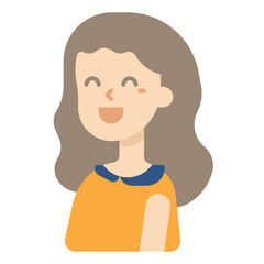 long curly hair woman