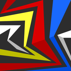 Abstract background with colorful geometric line pattern