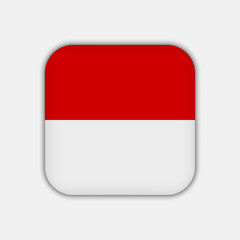 Hesse flag, state of Germany. Vector illustration.