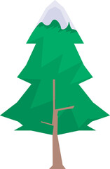 Icon flat design tree. PNG