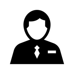 Obraz premium Manager Flat Vector Icon