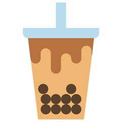 bubble milk tea icon