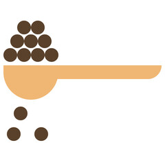 bubble milk tea spoon icon