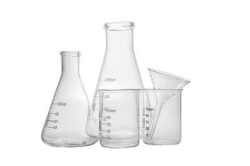 laboratory experiment and research with leaf, oil and ingredient extract for natural beauty and organic skincare product package,bio science concept, clipping path