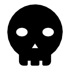 Skull Flat Vector Icon