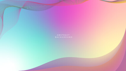 Abstract colourful rainbow background with wave line