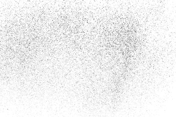Distressed black texture. Dark grainy texture on white background. Dust overlay textured. Grain noise particles. Rusted white effect. Grunge design elements. Vector illustration, EPS 10.