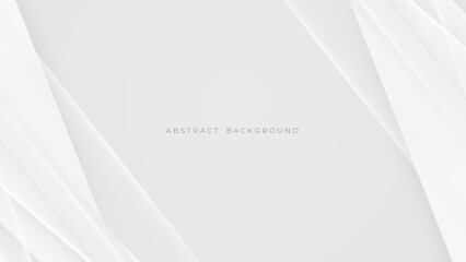 Abstract light gray and white line curve smooth modern wave texture with space background vector illustration