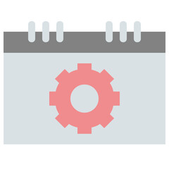 Obraz premium calendar setting icon