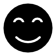 Happy Smiley Flat Vector Icon