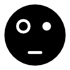 Shocked Smiley Flat Vector Icon