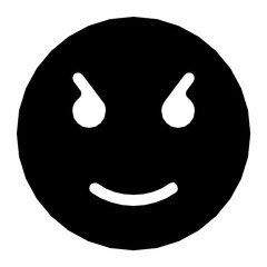 Smiley Flat Vector Icon