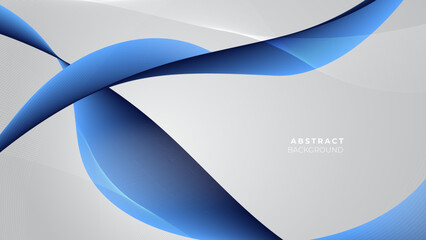 Abstract colorful minimal blue background with technology and wave curve concept