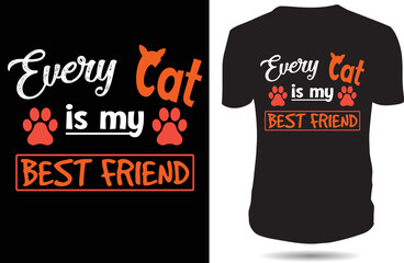 Cat Lover T-shirt, cat t shirt design vector. Typography, quote, cat t shirt design. Cat t shirt design for cat lover. design - 22