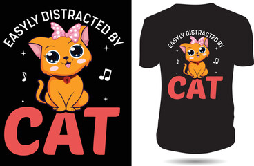 Cat Lover T-shirt, cat t shirt design vector. Typography, quote, cat t shirt design. Cat t shirt design for cat lover. design - 17