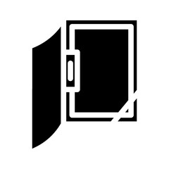 office folder glyph icon vector. office folder sign. isolated symbol illustration