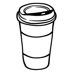 coffee's elements design with transparent background