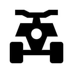 Quad Bike Flat Vector Icon