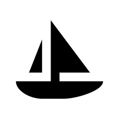 Yacht  Flat Vector Icon