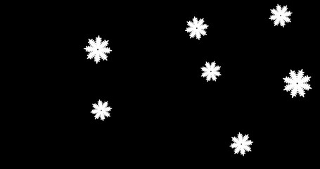 confetti snowflakes, christmas banner	
