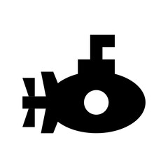 Submarine Flat Vector Icon