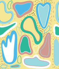 Abstract seamless pattern. Modern design template in minimal style.
