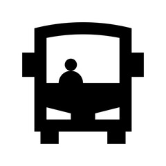 Public Bus Flat Vector Icon