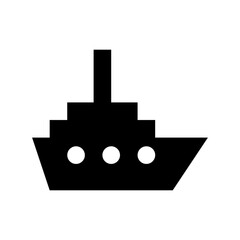Sailing Vessel Flat Vector Icon