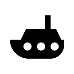 Yacht Flat Vector Icon