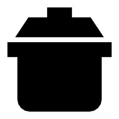 Cooking Pot Flat Vector Icon