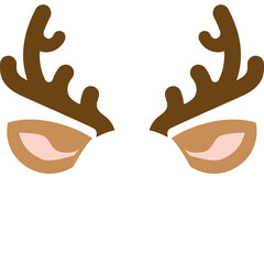 Deer ear face sign png