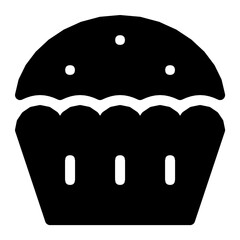 Muffin Flat Vector Icon