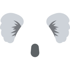 koala ear face sign png
