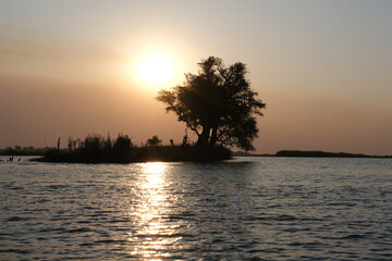 Fototapeta na wymiar Sonnenuntergang in Afrika
