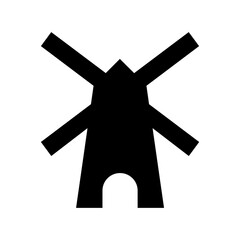 Windmill Flat Vector Icon