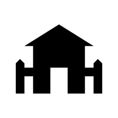 Farmhouse Flat Vector Icon