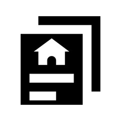 Property Papers Flat Vector Icon