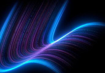 3D Render Image Of a Multi Colored Streaks Background